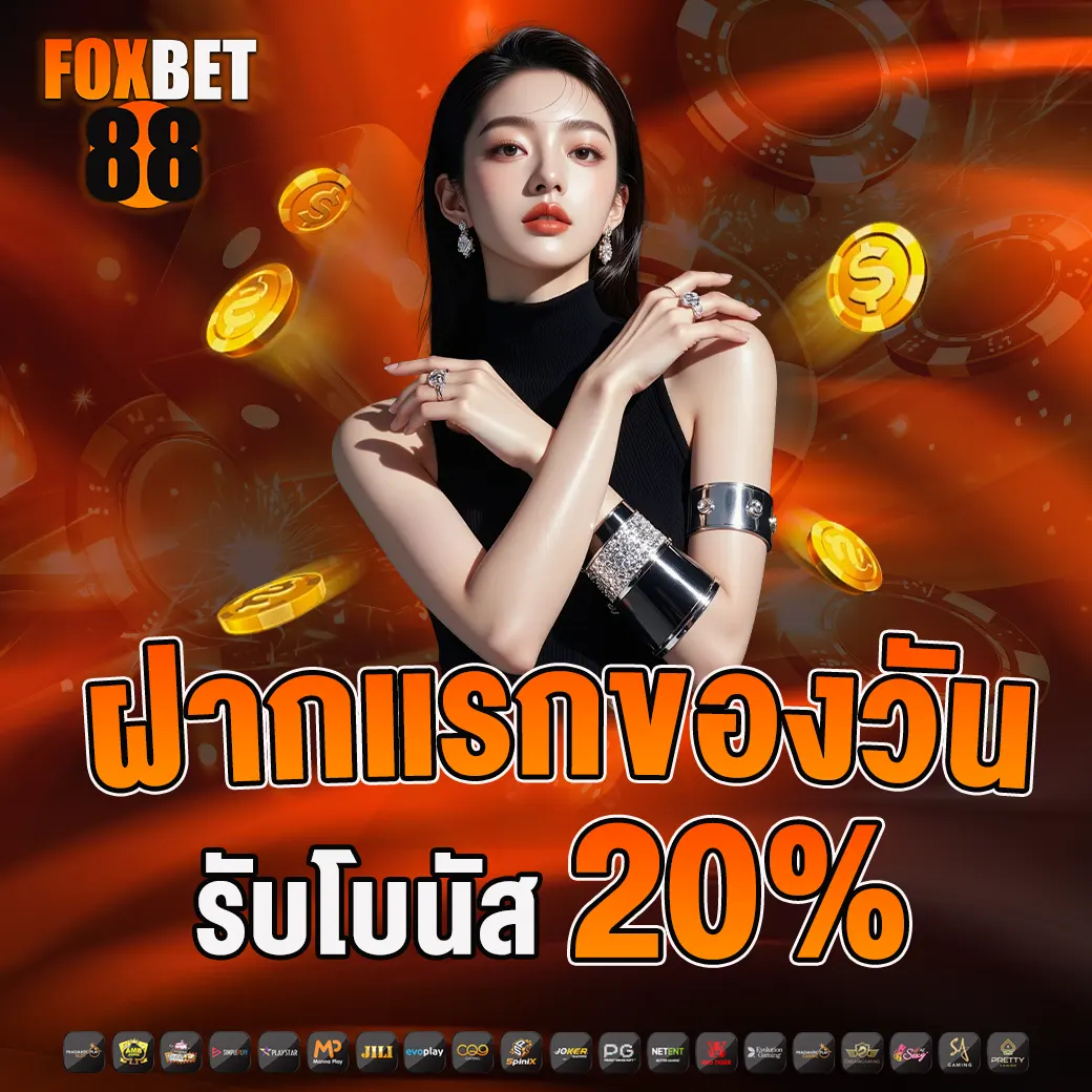FOXBET88 ฝากแรกของวัน รับโบนัส 20%